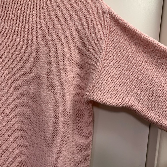 Tracey Allyn Mockneck Sweater Pink Medium - Picture 8 of 8